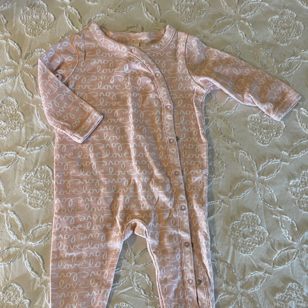 Nordstrom Baby Footie Sleeper One-Piece 3 month 100% cotton
